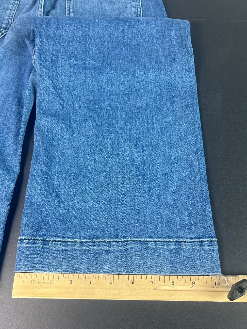 Maeve Jeans Women 29x23* Colette Wide Leg High Rise Crop Blue Faded Denim Tag 29 - Picture 11 of 16